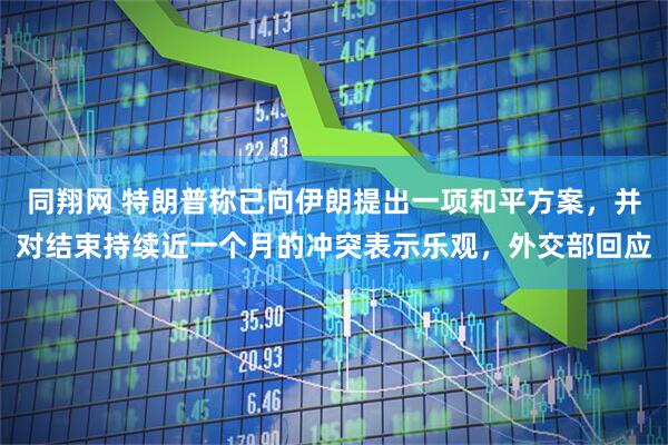 同翔网 特朗普称已向伊朗提出一项和平方案，并对结束持续近一个月的冲突表示乐观，外交部回应